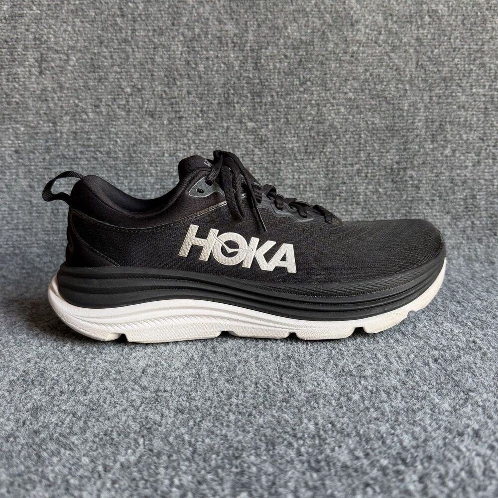 HOKA Gaviota 5 Wide Women’s 11 D Black White Running Shoes 1134270 BWHT